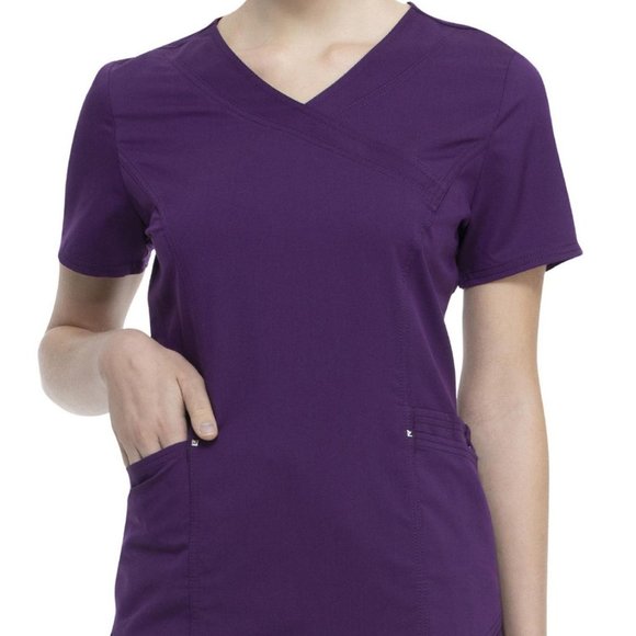 Scrubstar Ultimate Mock Wrap Top - Picture 2 of 6